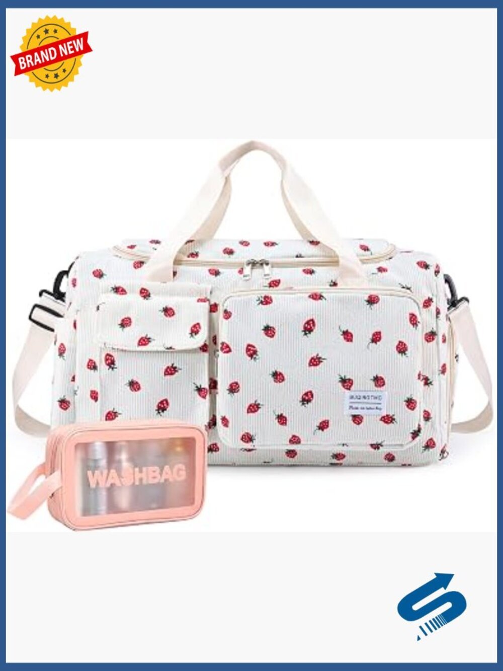 Small Gym Bag with Shoe Compartment and Wet Pocket Travel Duffel